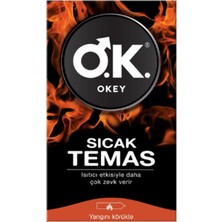 Okey 10'Lu Sıcak Temas Prezervatif Isıtıcı Etkili Kullanım İçin Tasarlanmıştır