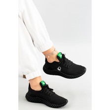 Benetton Triko Comfort Kadın Spor Ayakkabı BN-30009 Siyah