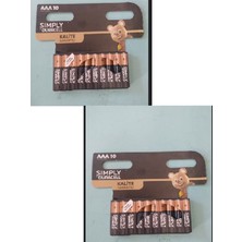 Duracell Basic Ince Kalem Pil 10'lu Aaa  2 Adet