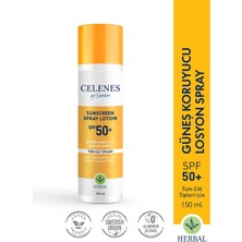 Celenes By Sweden Herbal Güneş Koruyucu Losyon Sprey 50 Spf 150 ml - Tüm Cilt Tipleri