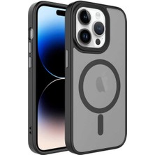 Udilla Apple iPhone 13 Pro Kılıf Mat Arka Yüzey Wireless Şarj Özellikli Zore Flet Magsafe Kapak