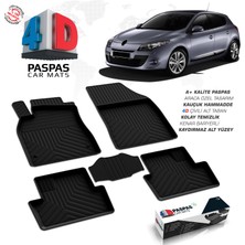 S-Dizayn S-Dizayn Renault Megane 3 4D Havuzlu Paspas 2010-2016 A+Kalite