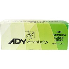 Ady Suni Tohumlama Eldiveni (Rektal) 100'LÜ Lastikli Mavi 6 Paket