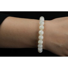 Kendin Gibi Ay Taşı Doğal Taş Bileklik – 10 mm