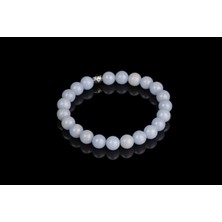 Kendin Gibi Ancelit (Angelit) Taşı Doğal Taş Bileklik – 8 mm