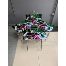 Erk Mobilya Camlı Çanta Sehpa, Sehpa, Zigon, 4lü Zigon, Çanta Sehpa, 4lü Sehpa
