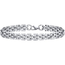 Chavin 9 Mm. Gri Çelik Erkek Zincir Bileklik EU20