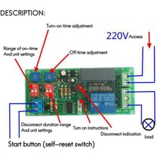 Sagrado 2 Adet Çift Zamanlı Ayarlanabilir Çevrim Gecikmesi Zamanlama Rölesi Tekrarlama Kapalı Anahtarı Sonsuz Döngü Zamanlayıcı Modülü Ac 100V 110V 240V (Yurt Dışından)