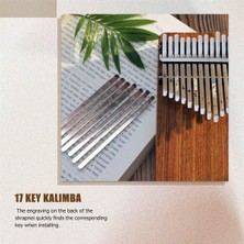 Sagrado 17 Tuşları Kalimba Başparmak Parmak Piyano Dıy Tuşları + Köprü + Tuning Çekiç Kiti Müzik Aleti Parçası Aksesuarları (Yurt Dışından)