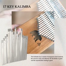 Sagrado 17 Tuşları Kalimba Başparmak Parmak Piyano Dıy Tuşları + Köprü + Tuning Çekiç Kiti Müzik Aleti Parçası Aksesuarları (Yurt Dışından)