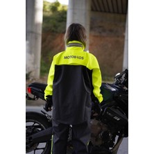 Motobros Neon Premium Cepli Astarlı Motosiklet Yağmurluğu (Garantili Ürün)