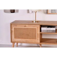 Vow Home Living Mount Jüt Kumaş 2kapaklı Tv Ünitesi