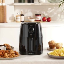 Karaca Smart Cook 60 Dakikaya Kadar Zaman Ayarlı Compact Airfryer Black 2 Kişilik