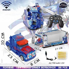 Tuengi Store Şarjlı Uzaktan Kumandalı Transformers Araba Optimus Prime Robota Dönüşen Tır