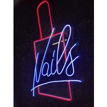 Dekoraven Nail Tırnak Oje Neon LED Tabela