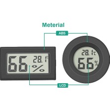 Betty Becky Adet Kapalı Siyah Mını Dijital Termometre Higrometre Oda Termometresi Oda Termometresi Sıcaklık ve Nem Ölçer (Yurt Dışından)