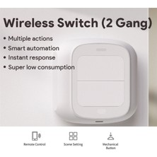 Gorgeous Zigbee Tuya Akıllı Wifi Mini Iki Düğmeli Uzaktan Kumanda Anahtarı (Yurt Dışından)