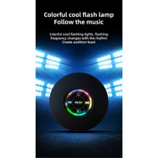 Gorgeous Rgb Işıklı Bluetooth Vantuzlu Hoparlör, Siyah (Yurt Dışından)