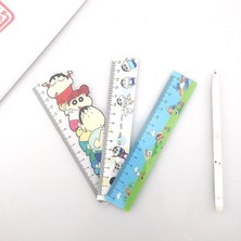 Betty Becky Crayon Shinchan Anime Karikatür Akrilik Öğrenci Cetvel Ofis Şeffaf Cetvel Çizim Ölçüm Cetveli (Yurt Dışından)