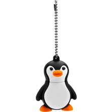 Gorgeous 16GB Yenilik Sevimli Bebek Penguen USB 2.0 Flash Sürücü Veri Memory Stick Cihazı - Siyah Beyaz (Yurt Dışından)