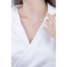 Sose Moda J Harfli Gold Zincir Kolye
