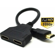 Teenspirit HDMI Bağlantı Noktası Erkek - Dişi 1 Giriş 2 Çıkış Ayırıcı Kablo 1080P Adaptör Dönüştürücü (Yurt Dışından)