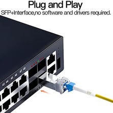 Teenspirit 10G Sfp+ Twinax Kablosu, SFP-H10GB-CU1M,UBIQUITI,D-LINK(0,5M) Için (Yurt Dışından)