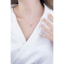 Sose Moda F Harfli Gold Zincir Kolye