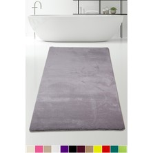 Bonny Home Elite Gri 100X150 cm Peluş Banyo Paspası Kaymaz Tabanlı Pufidik Banyo Halısı Büyük Ebat