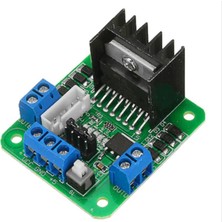 L298N Yeşil Çift H Bridge DC/Step Motor Sürücü Kartı