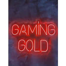 Dekoraven Gaming Gold Gamer Neon LED TABELA(70X50CM)