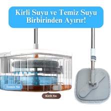 Yui TB500X 1.7 Litre Xxl Temiz Su ve Kirli Su Ayıran Otomatik Temizlik Seti +Yedek Mop