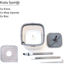 Yui TB500X 1.7 Litre Xxl Temiz Su ve Kirli Su Ayıran Otomatik Temizlik Seti +Yedek Mop