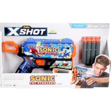 Sunman Oyuncfak Tabanca X-Shot Skins Sonic Dart Fırlatıcı 8 Dartlı