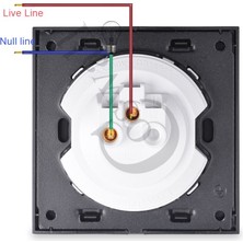 Sourcingasia Coswall 1 Gang 1 Yollu Rastgele Tıklama Açık/kapalı Duvar Işık Anahtarı LED Göstergesi ile Şövalye Siyah Kristal Temperli Cam Panel (Yurt Dışından)