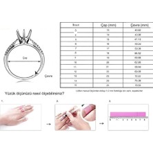 SJ Kadın Moda Yüzük Pentagram Zirkon YÜZÜK-J305 Altın (Yurt Dışından)