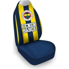 LİSANSLI FENERBAHÇE 2'Lİ ÇUBUKLU ARABA KOLTUK KILIFI