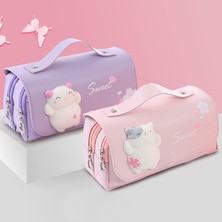 Jingyikeji Squishy Kedi ile Sevimli Kalem Kutusu Kawaii Kalem Kılıfı Sevimli Okul Malzemeleri Kalem Çantası Yumuşak Kawaii Kittie Oyuncak ile Kalem Kutusu Kalem Kutusu Kalem Kılıfı (Pembe) (Yurt Dışından)