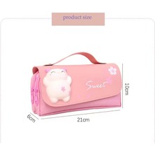 Jingyikeji Squishy Kedi ile Sevimli Kalem Kutusu Kawaii Kalem Kılıfı Sevimli Okul Malzemeleri Kalem Çantası Yumuşak Kawaii Kittie Oyuncak ile Kalem Kutusu Kalem Kutusu Kalem Kılıfı (Pembe) (Yurt Dışından)