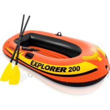 Peda Toy Explorer 200 Şişme 95 kg Kapasite 2 Kişilik Kürekli ve Şişirme Pompalı