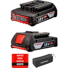 Bosch Profesyonel Gba 18 Volt 2.0 Ah Li-On Akü Bosch 2 Amper Yedek Batarya
