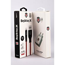 Beşiktaş Orjınal Lisanslı Şarj Kablosu Ve Şarj Adaptörü