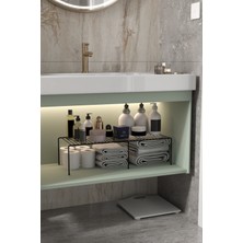 Moniev Genişletilebilir Raf Ayarlanabilir Dolap İçi Düzenleyici Mutfak Düzenleyici Banyo Düzenleyici