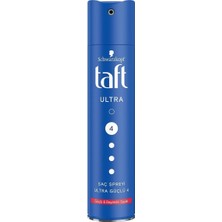 Taft Ultra No:4 250 ml Saç Spreyi Güçlü Etkiyle Dayanıklı Saçlar İçin Uygun
