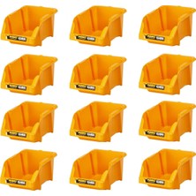 Mano Plastik Avadanlık Parça Kutusu 12 Parça Sarı 217X360X155 mm
