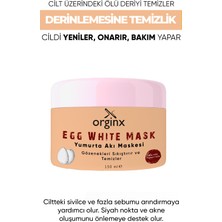 Orginx Yumurta Akı Maskesi Siyah Nokta ve Gözenek Temizleyici Maske 150ML