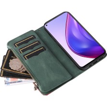 Gangxun Durumda Xiaomi Mi 10T/10T Pro Dokuz Kart Yuvalı Zip Cüzdan Suni Deri Manyetik Kapatma Telefon Kılıfı (Yurt Dışından)