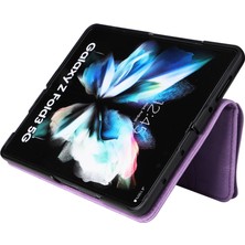 Gangxun Durumda Samsung Galaxy Z Fold 4 Dokuz Kart Yuvalı Zip Cüzdan Suni Deri Manyetik Kapatma Telefon Kılıfı (Yurt Dışından)