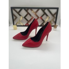 Eylül’s Shoes Kadın Kırmızı Stiletto Ayakkabı