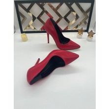 Eylül’s Shoes Kadın Kırmızı Stiletto Ayakkabı